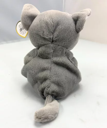 Ty Beanie Bellies plüss figura WILFRED, 15 cm - szürkekutya