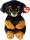 Ty Beanie Bellies plüss figura RANGER, 15 cm - fekete kutya