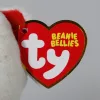 Ty Beanie Bellies plüss figura DESI, 15 cm - fehér medve szívvel
