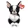 Ty Beanie Bellies plüss figura TINK, 15 cm - fekete/fehérkutya