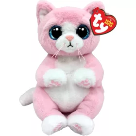   Ty Beanie Bellies plüss figura LILLIBELLE, 15 cm - rózsaszín macska