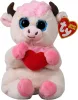Ty Beanie Bellies plüss figura SPRINKLES, 15 cm - tehén szívvel