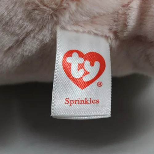 Ty Beanie Bellies plüss figura SPRINKLES, 15 cm - tehén szívvel
