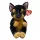 Ty Beanie Bellies plüss figura FRITZ, 15 cm - fekete/barna kutya 