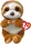 Ty Beanie Bellies plüss figura STELLA, 15 cm - barna lajhár
