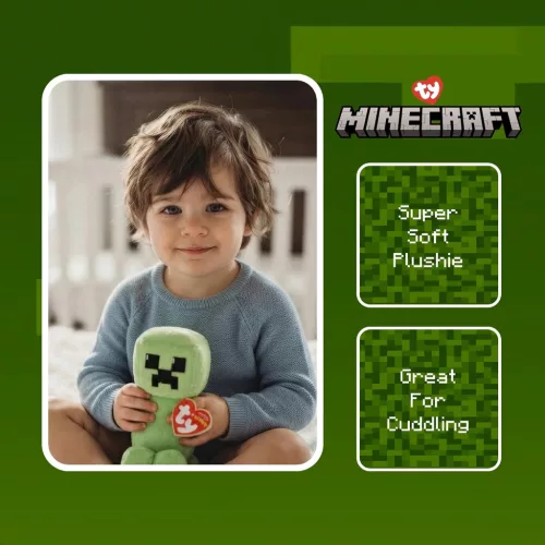 Beanie Babies plüss figura Minecraft, 18 cm CREEPER