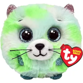 Ty Beanie Balls plüss figura EVIE - zöld macska