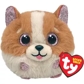 Ty Beanie Balls plüss figura TANNER - barna/fehér kutya