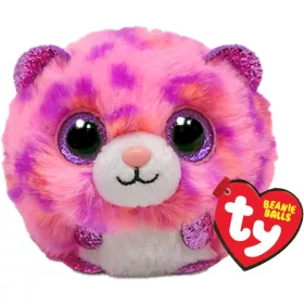 Ty Beanie Balls Topaz rózsaszín leopárd plüssfigura