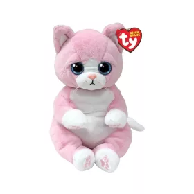   Ty Beanie Bellies plüss figura LILLIBELLE, 24 cm - rózsaszínmacska