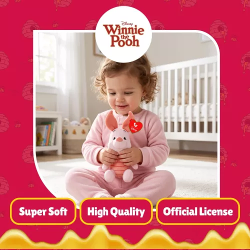 TY Beanie Babies Micimackó Malacka plüssfigura 15 cm