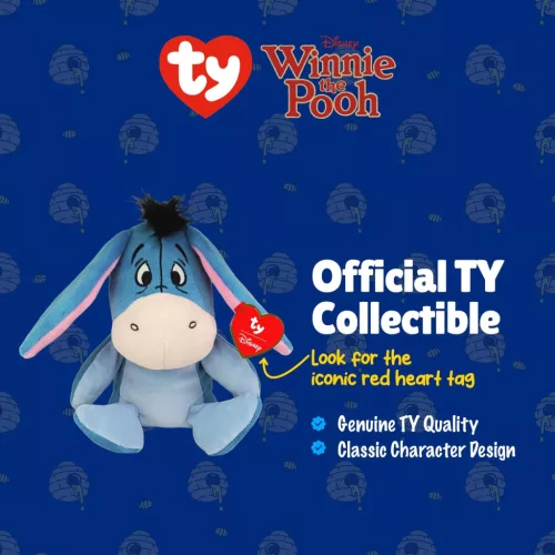 Beanie Babies plüss figura Füles, 15 cm EEYORE
