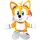 TY Beanie Babies Sonic Tails plüssfigura 15 cm
