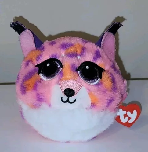 Ty Beanie Bouncers pattogó plüss figura LEX - rózsaszín hiúz