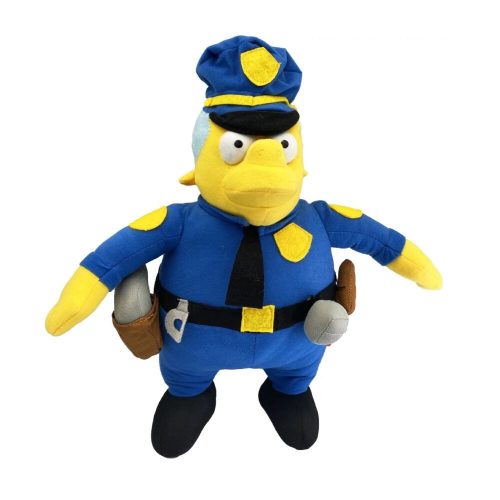 Wiggum plüssfigura 44 cm - rendőrfőnök - Simpson Család