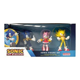Sonic figura szett - Sonic, Amy Rose, Super Sonic