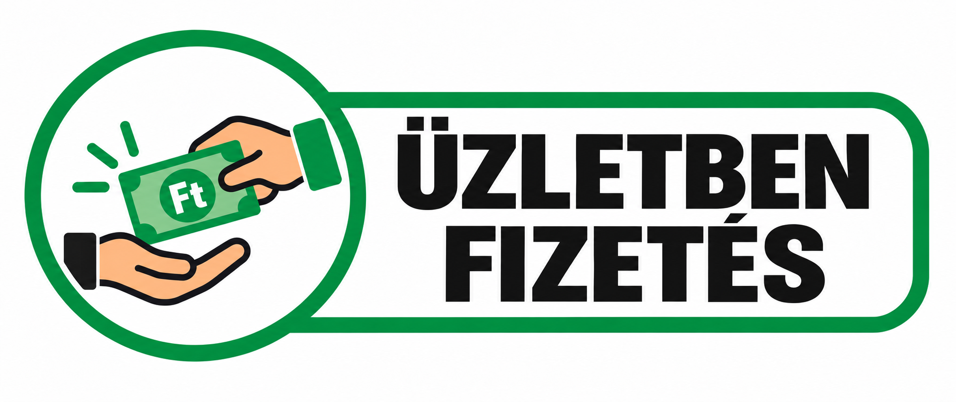 Üzletben fizetés