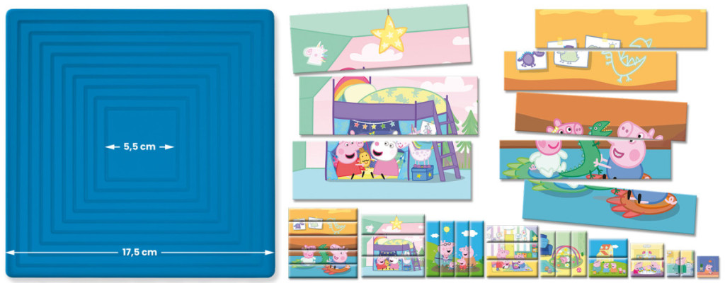 Peppa malac progresszív puzzle 8 kirakóval